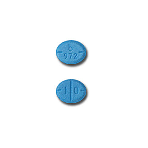 Adderall 10 mg (B 972 Blue Pill)